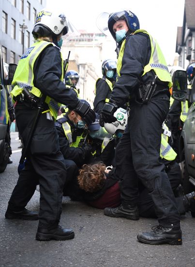 Great Britain Coronavirus Protest