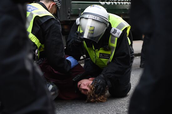 Great Britain Coronavirus Protest