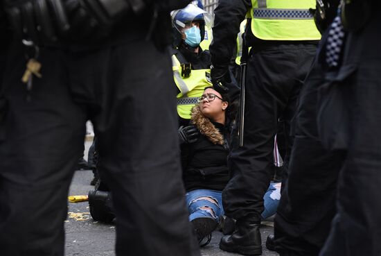 Great Britain Coronavirus Protest