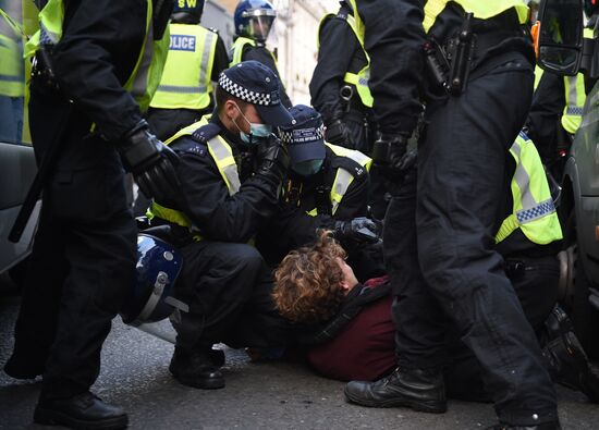 Great Britain Coronavirus Protest