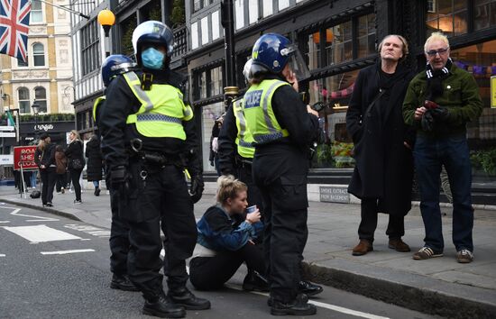 Great Britain Coronavirus Protest