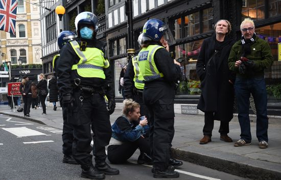 Great Britain Coronavirus Protest