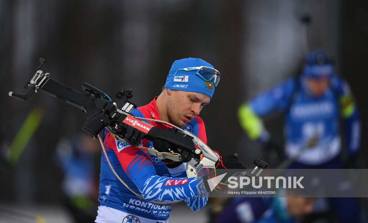 Finland Biathlon World Cup Men Sprint