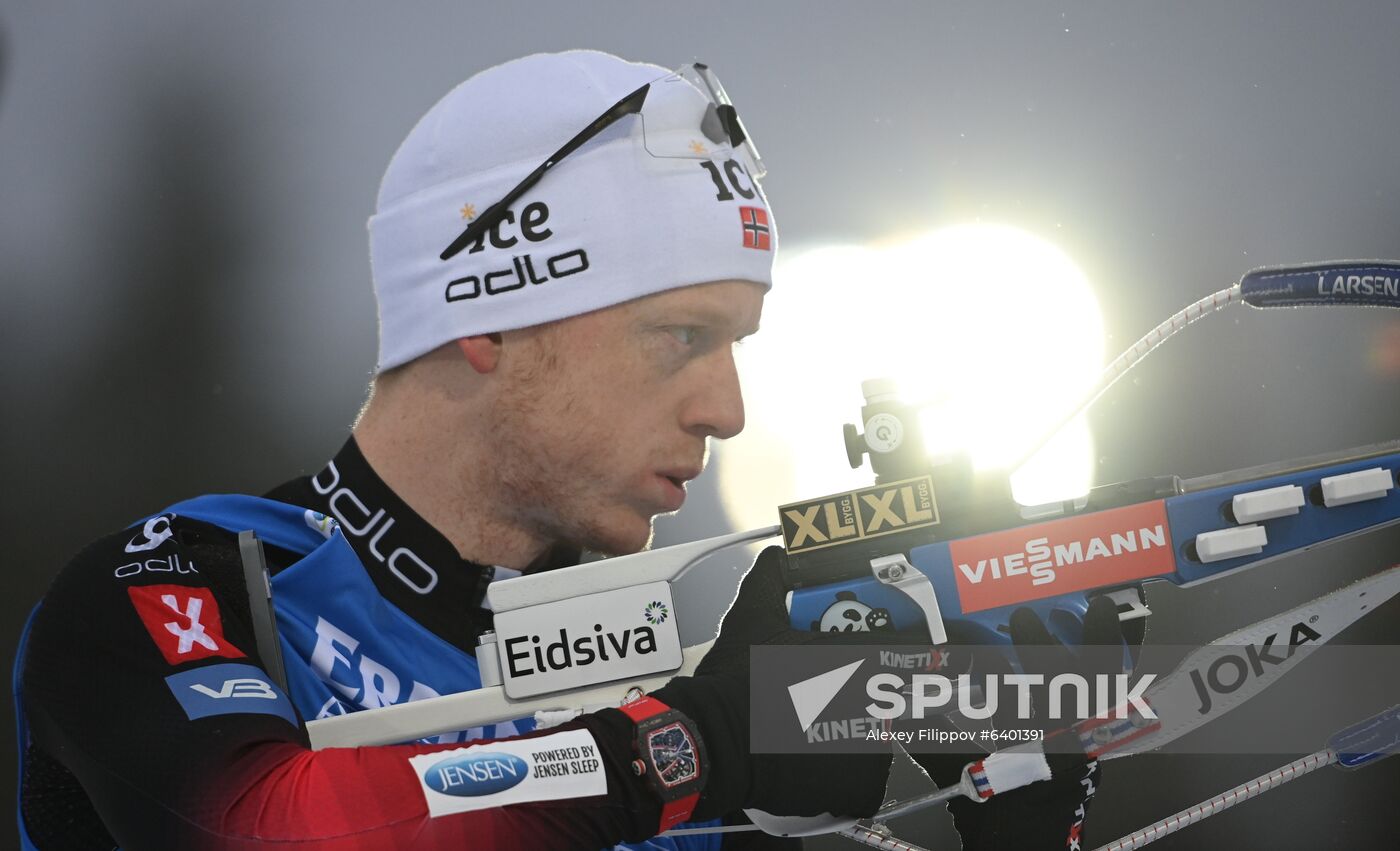Finland Biathlon World Cup Men Sprint