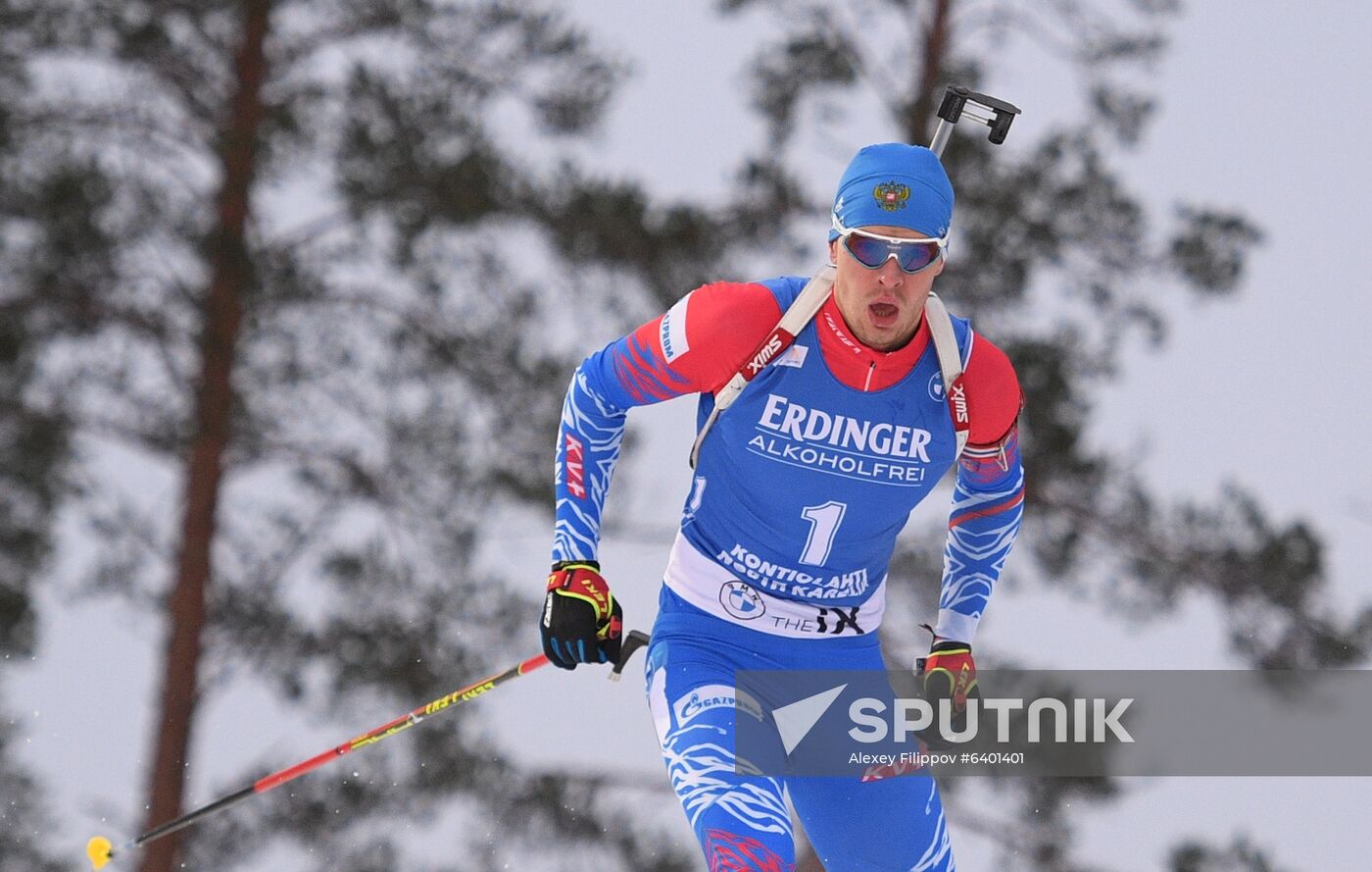 Finland Biathlon World Cup Men Sprint