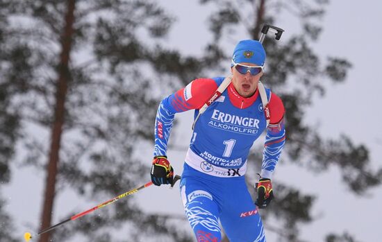 Finland Biathlon World Cup Men Sprint