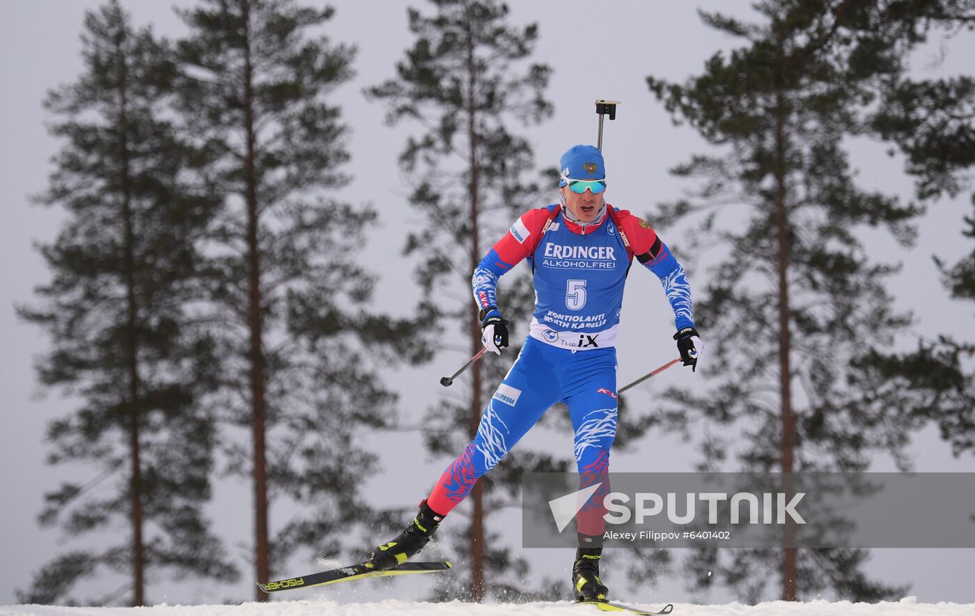 Finland Biathlon World Cup Men Sprint