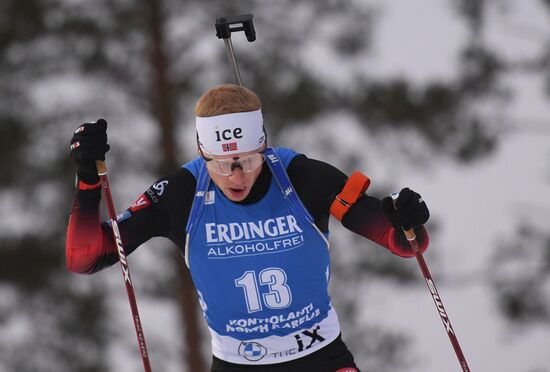 Finland Biathlon World Cup Men Sprint