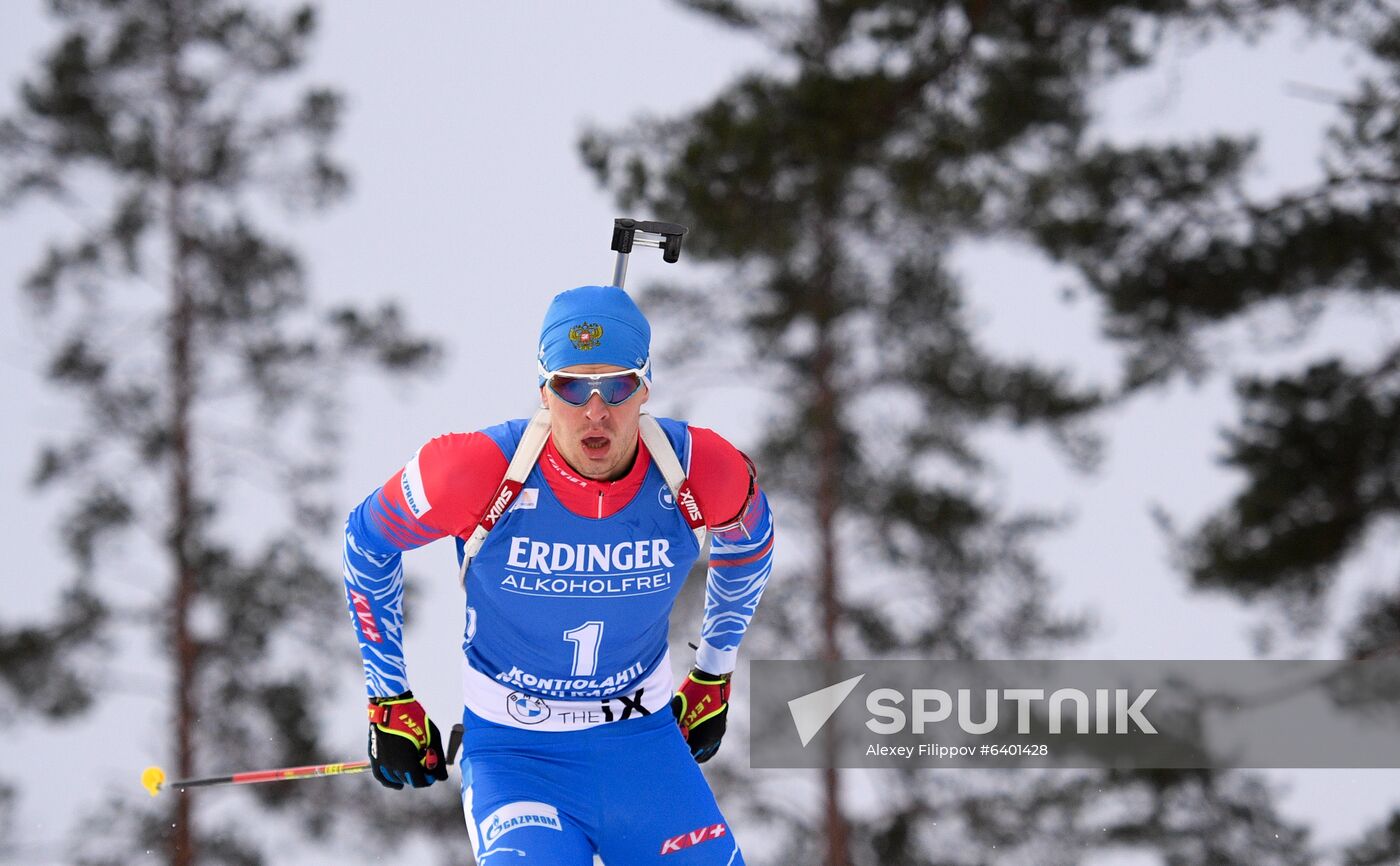 Finland Biathlon World Cup Men Sprint