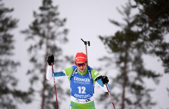 Finland Biathlon World Cup Men Sprint