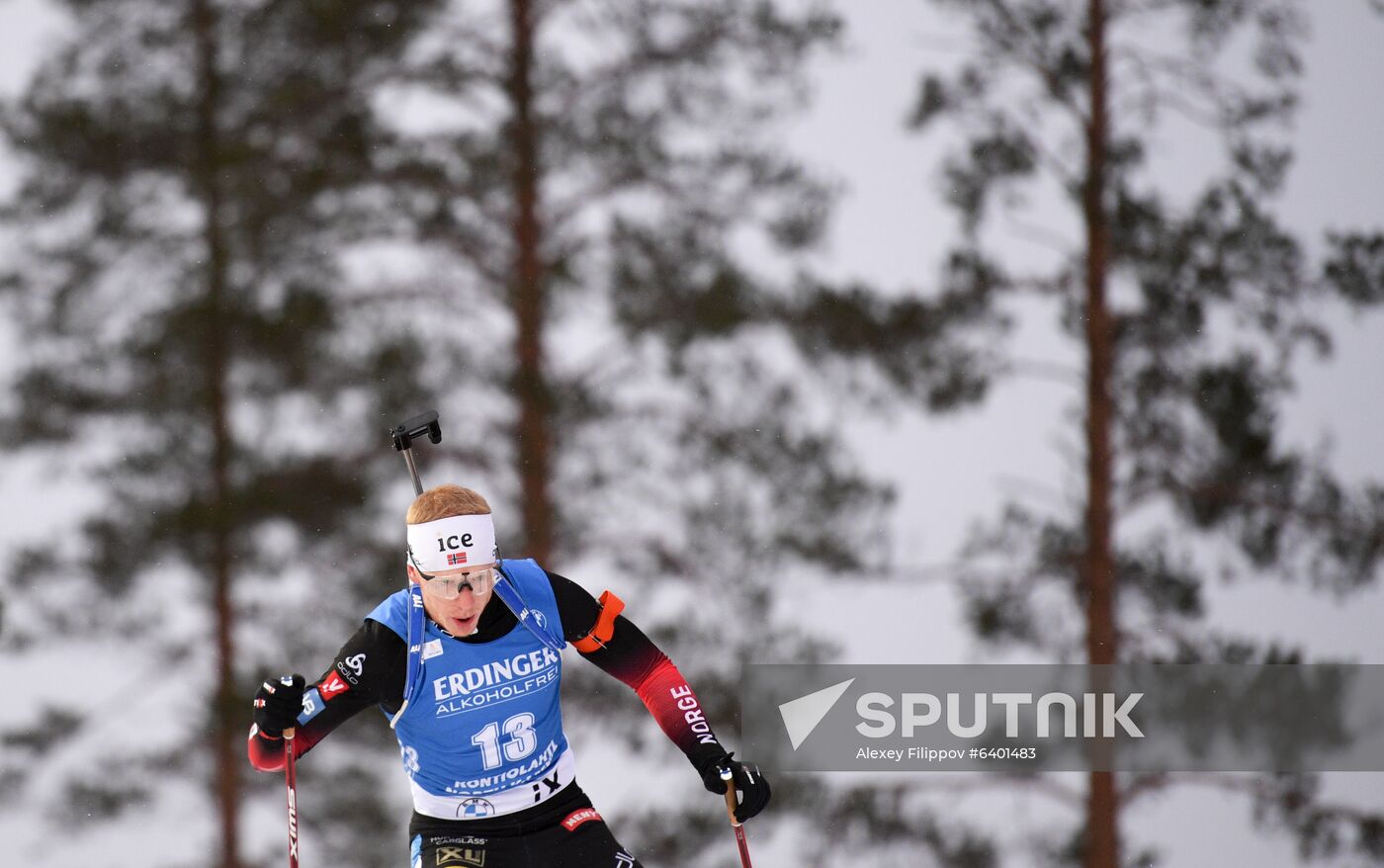 Finland Biathlon World Cup Men Sprint