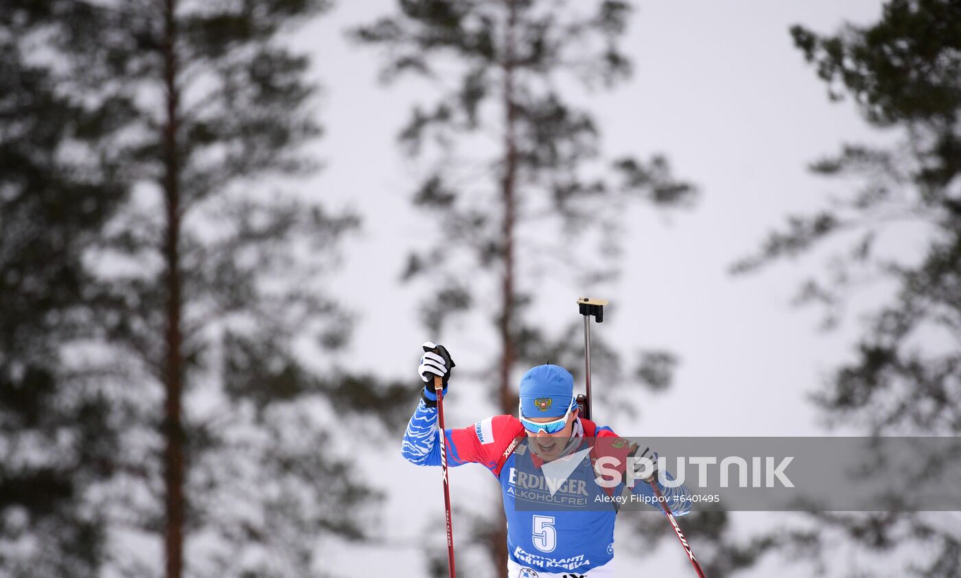 Finland Biathlon World Cup Men Sprint