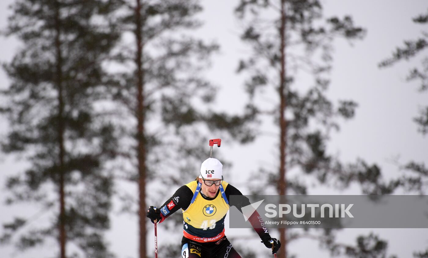 Finland Biathlon World Cup Men Sprint