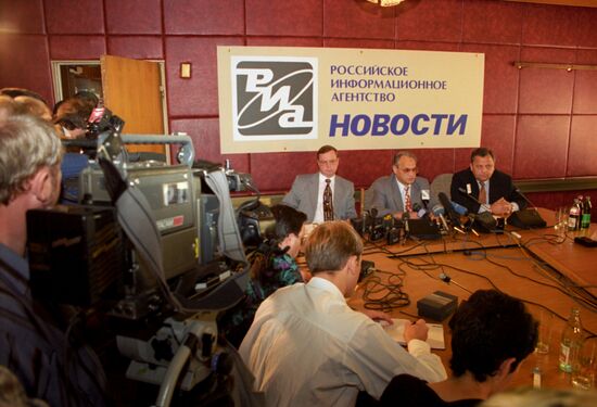 Russian and Foreign journalists's meeting at RIA Novosti