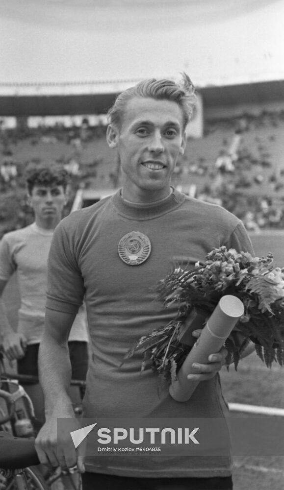 Bicycle racer Viktor Kapitonov