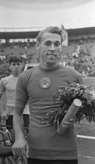 Bicycle racer Viktor Kapitonov
