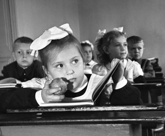 School students in Moscow