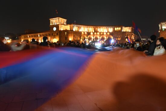 Armenia Nagorno-Karabakh Ceasefire Protests