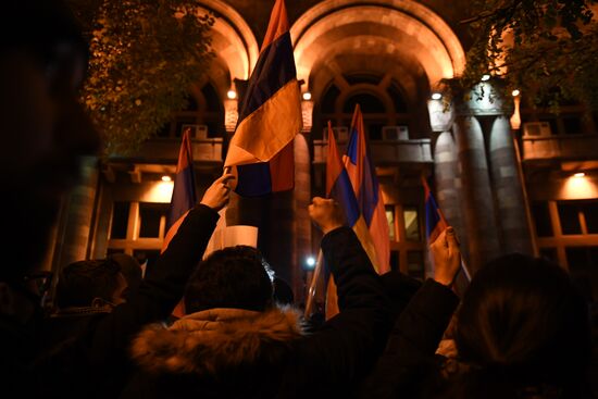 Armenia Nagorno-Karabakh Ceasefire Protests