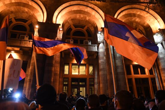 Armenia Nagorno-Karabakh Ceasefire Protests