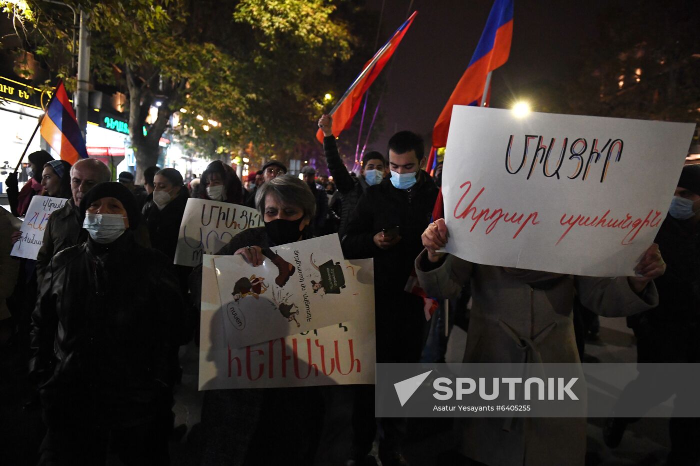 Armenia Nagorno-Karabakh Ceasefire Protests