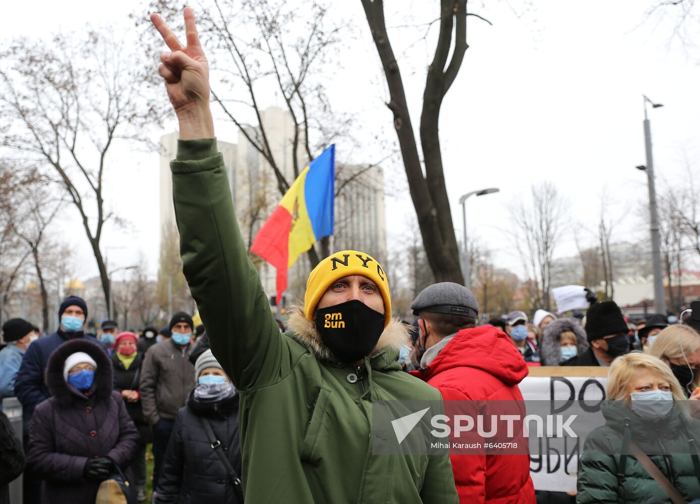 Moldova Sandu Supporters Rally