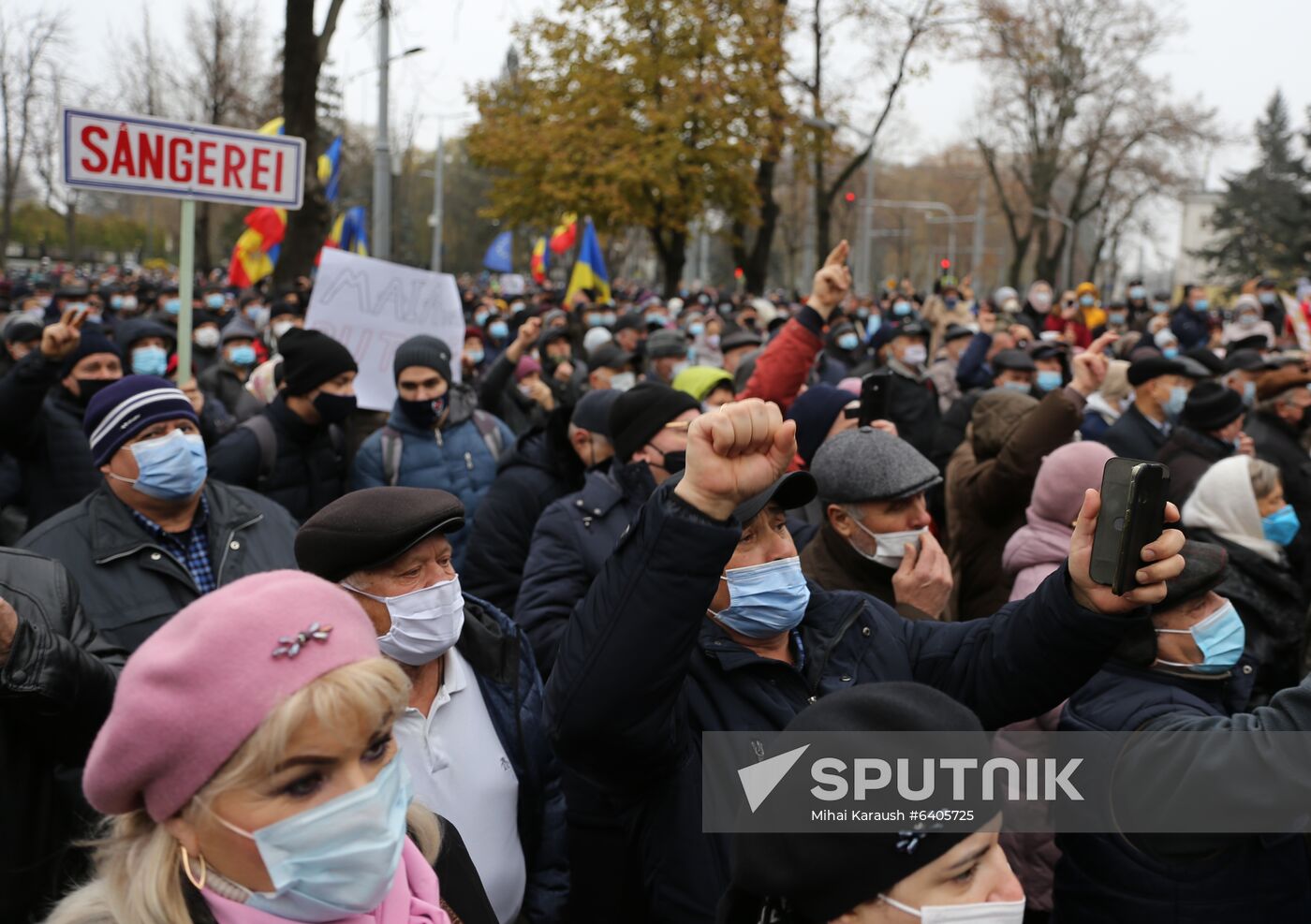 Moldova Sandu Supporters Rally