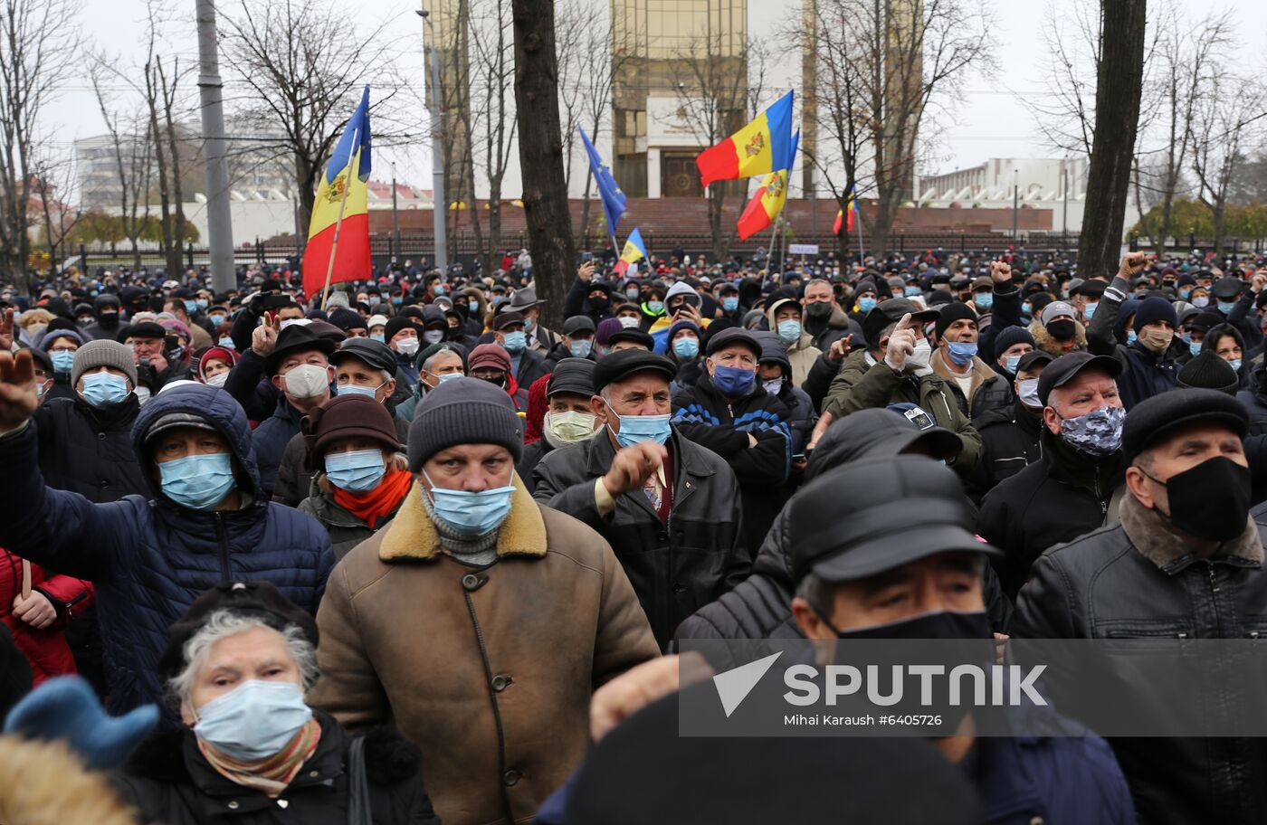 Moldova Sandu Supporters Rally