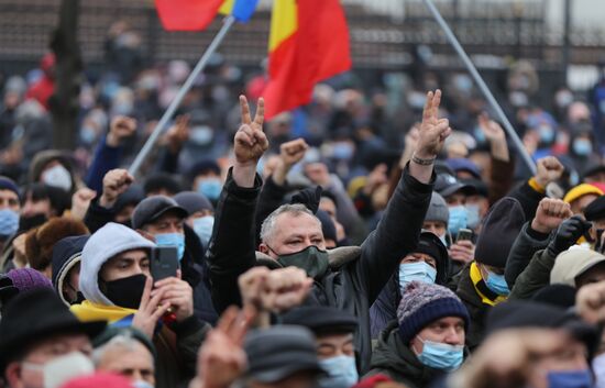 Moldova Sandu Supporters Rally