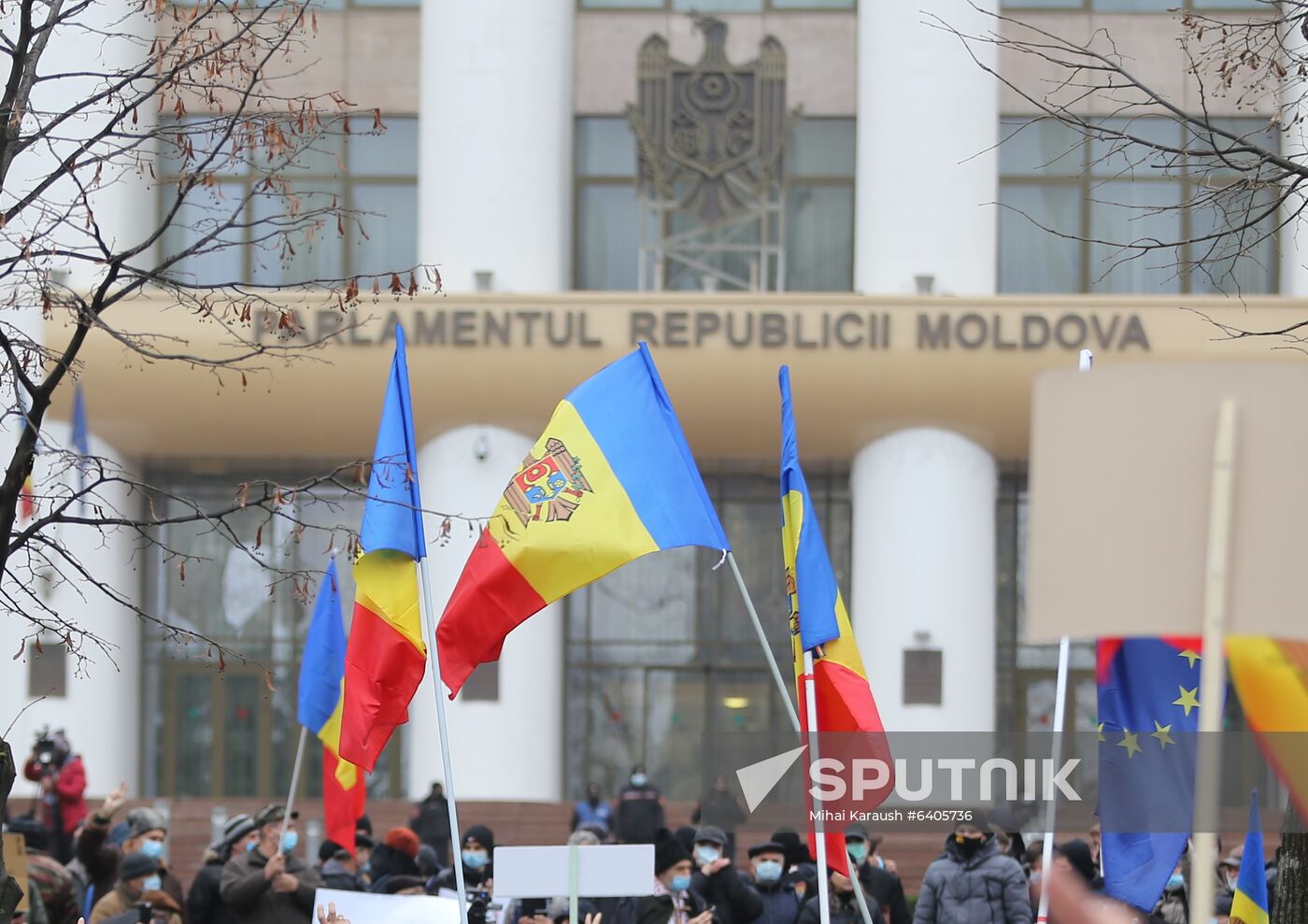 Moldova Sandu Supporters Rally