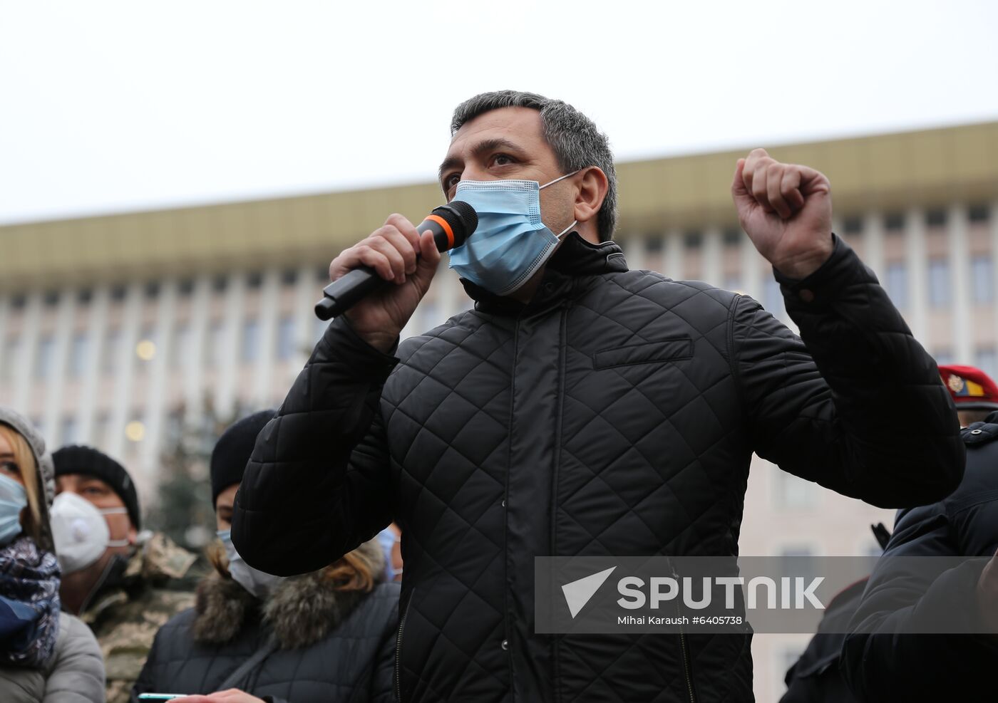 Moldova Sandu Supporters Rally