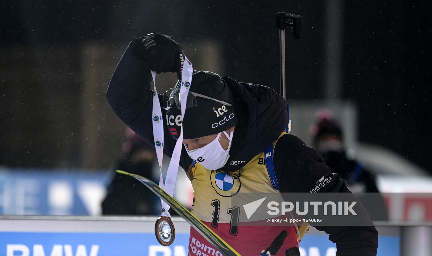 Finland Biathlon World Cup Men Sprint