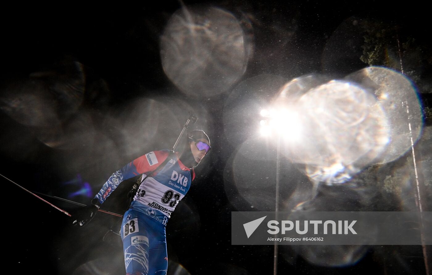 Finland Biathlon World Cup Men Sprint