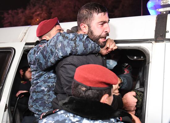 Armenia Nagorno-Karabakh Ceasefire Protests