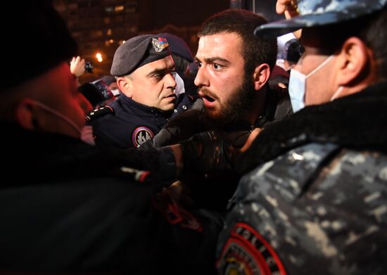 Armenia Nagorno-Karabakh Ceasefire Protests