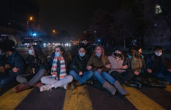 Armenia Nagorno-Karabakh Ceasefire Protests