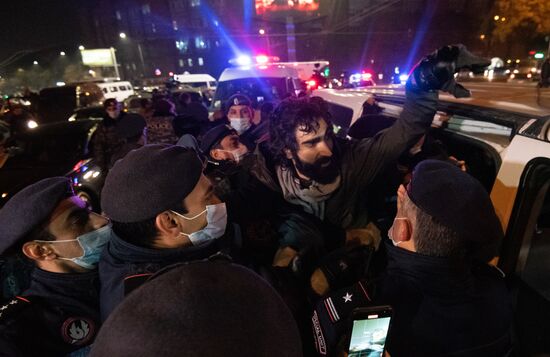 Armenia Nagorno-Karabakh Ceasefire Protests