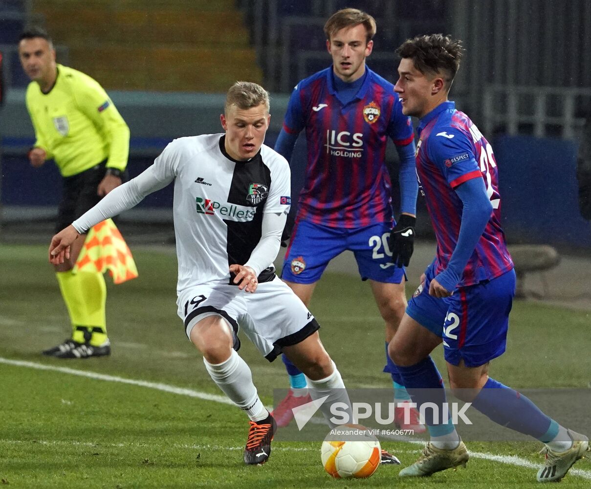 Russia Soccer Champions League CSKA - Wolfsberger