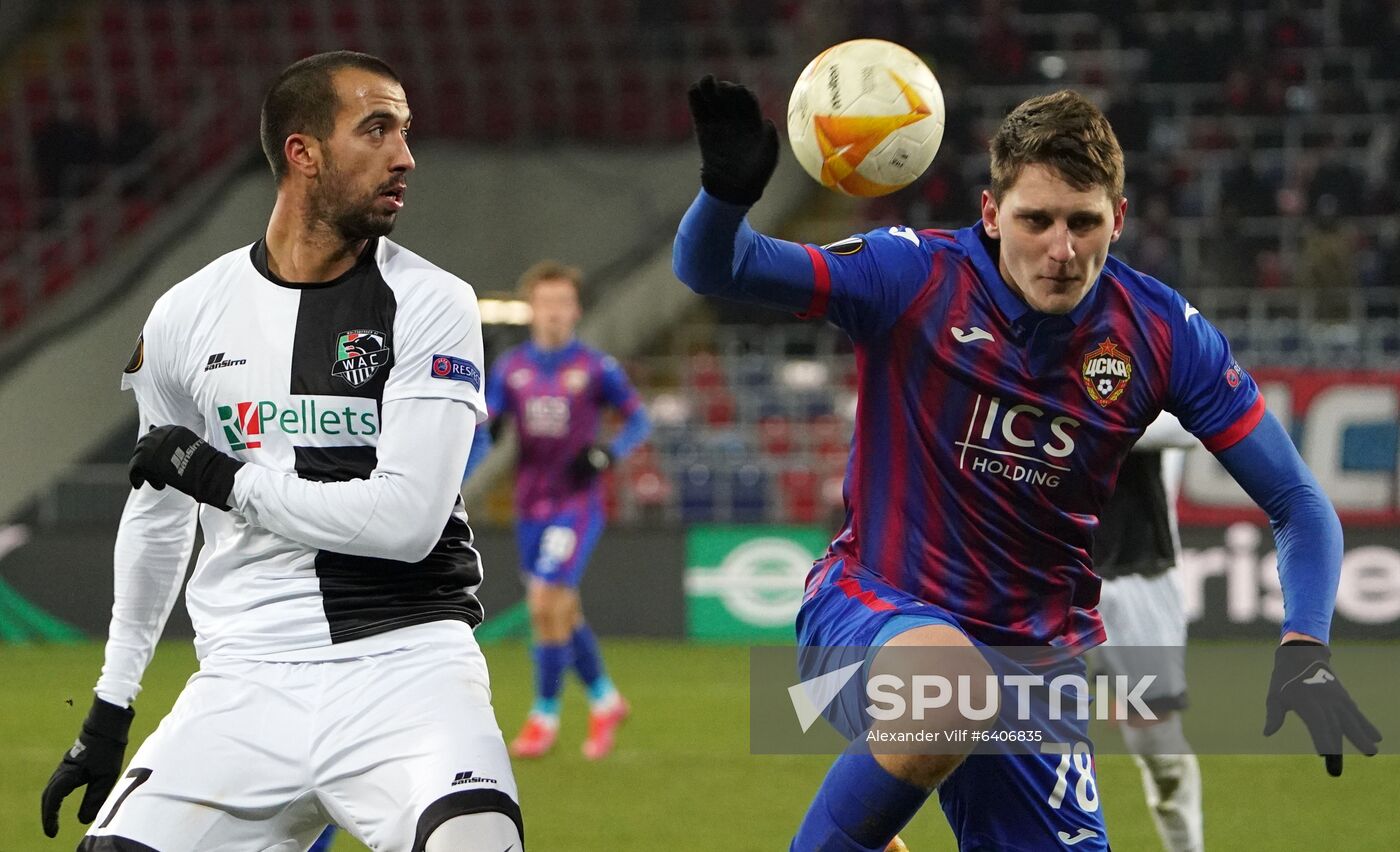 Russia Soccer Champions League CSKA - Wolfsberger