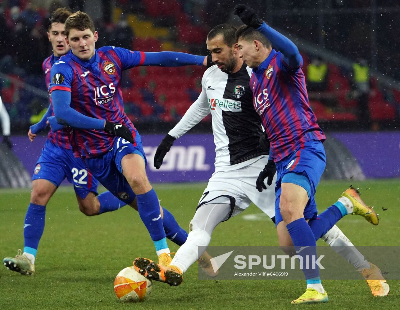 Russia Soccer Champions League CSKA - Wolfsberger