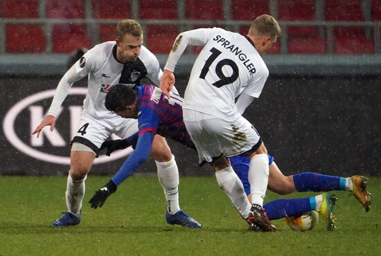 Russia Soccer Champions League CSKA - Wolfsberger