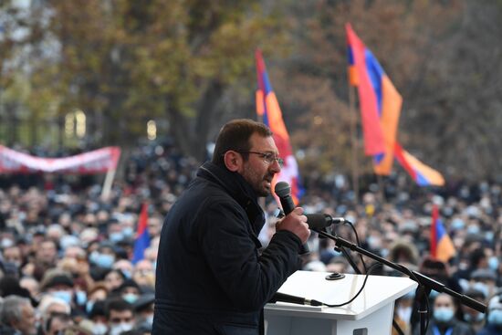 Armenia Nagorno-Karabakh Ceasefire Protests