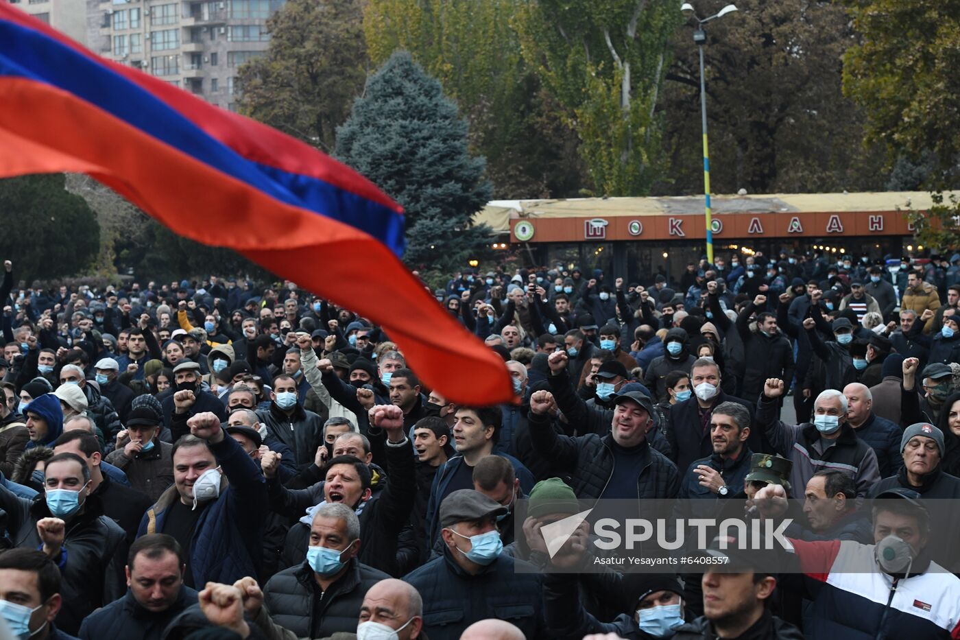 Armenia Nagorno-Karabakh Ceasefire Protests
