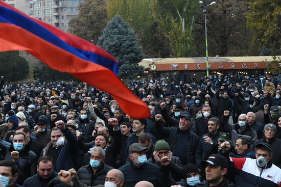 Armenia Nagorno-Karabakh Ceasefire Protests