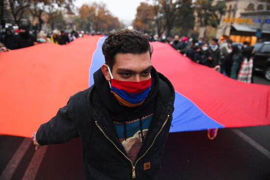 Armenia Nagorno-Karabakh Ceasefire Protests