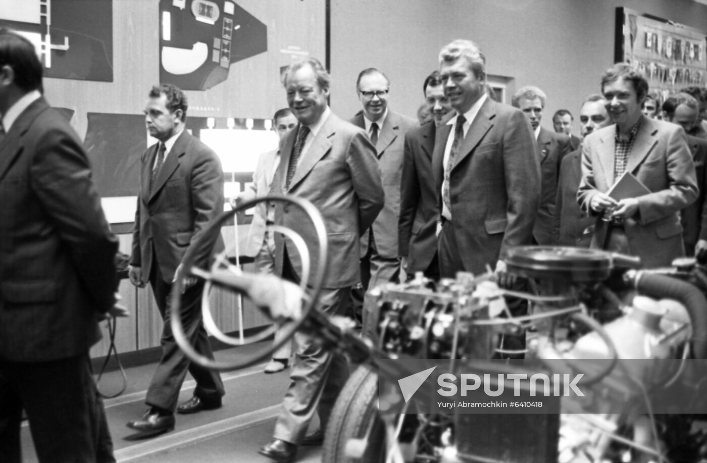 Leader of German Social Democratic Party Willy Brandt visits Soviet Union
