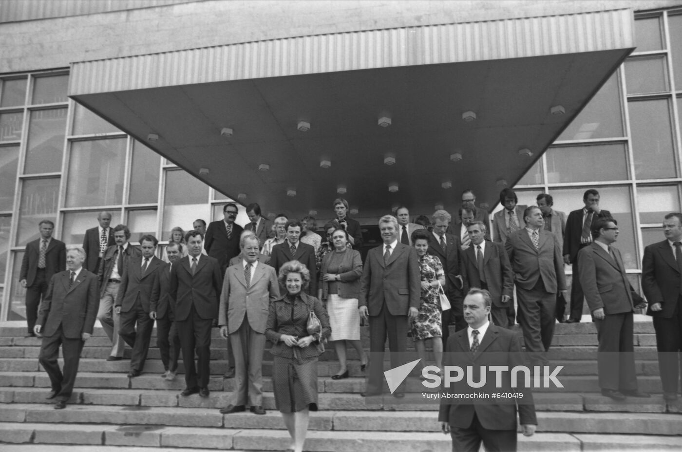 Leader of German Social Democratic Party Willy Brandt visits Soviet Union