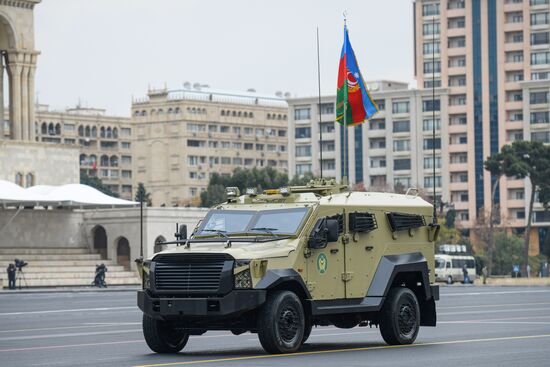 Azerbaijan Military Parade Rehearsal