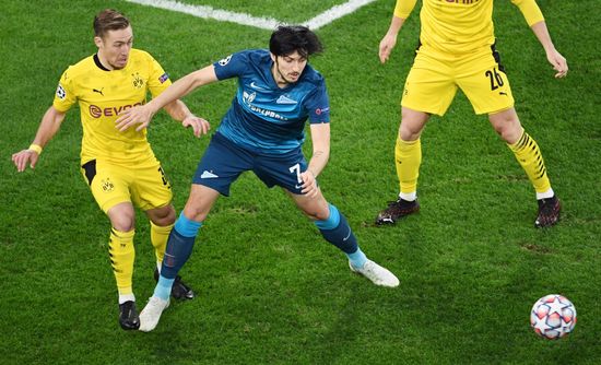 Russia Soccer Champions League Zenit -  Borussia