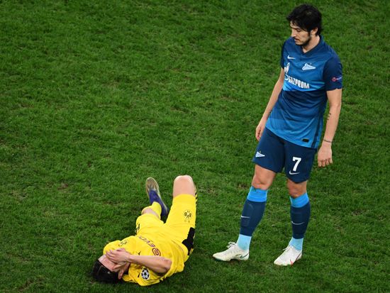 Russia Soccer Champions League Zenit -  Borussia